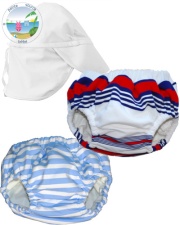 maillots-bain-couches-bébé-fillette